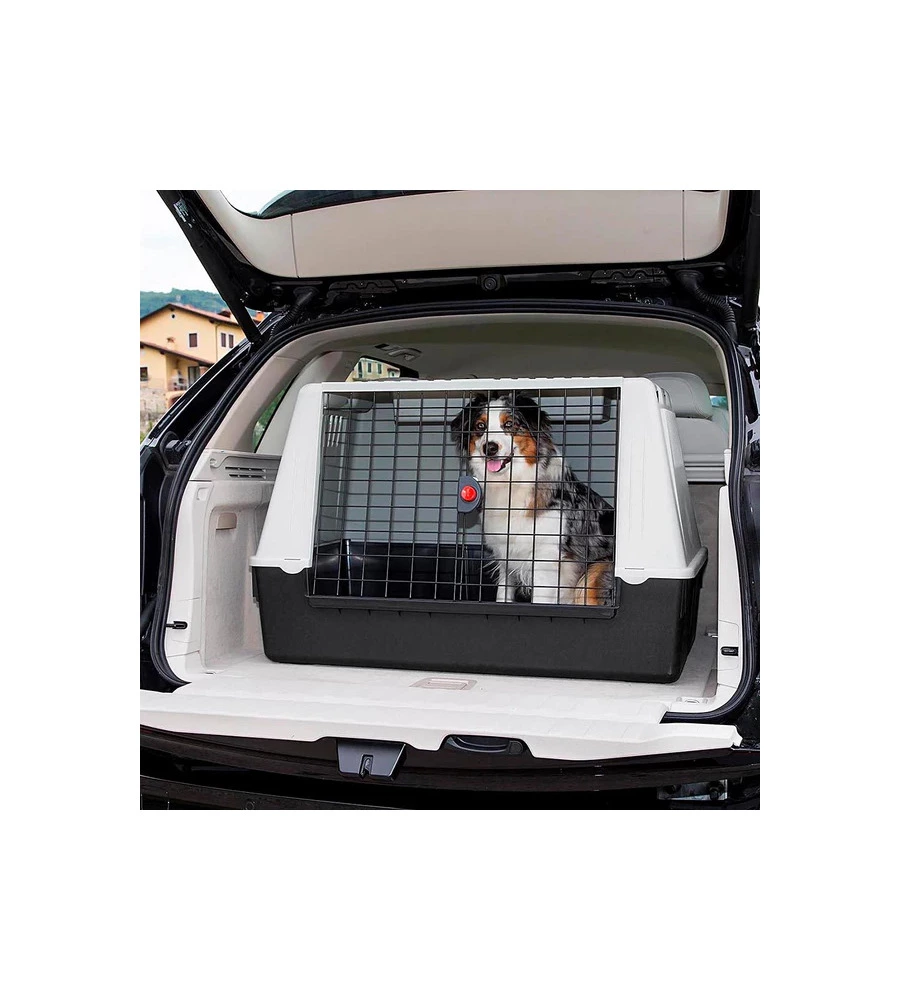 TRASPORTINO PER CANI PER VIAGGI IN AUTO "ATLAS CAR 100", 100X60X66 CM - FERPLAST