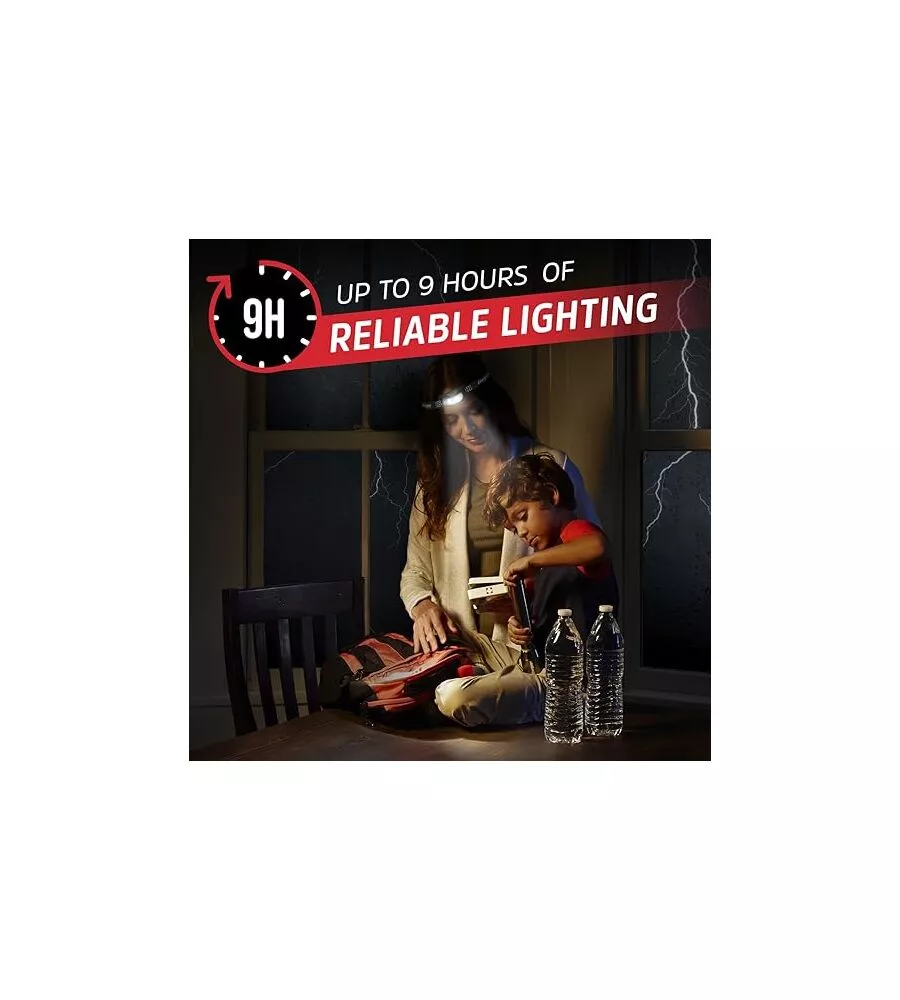 TORCIA FRONTALE ENERGIZER "UNIVERSAL + HEADLAMP" 100 LUMENS E 2 BATTERIE AAA