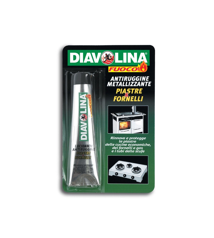 PASTA ANTIRUGGINE METALLIZZANTE DIAVOLINA "PIASTRE E FORNELLI" IN TUBETTO 50 GR