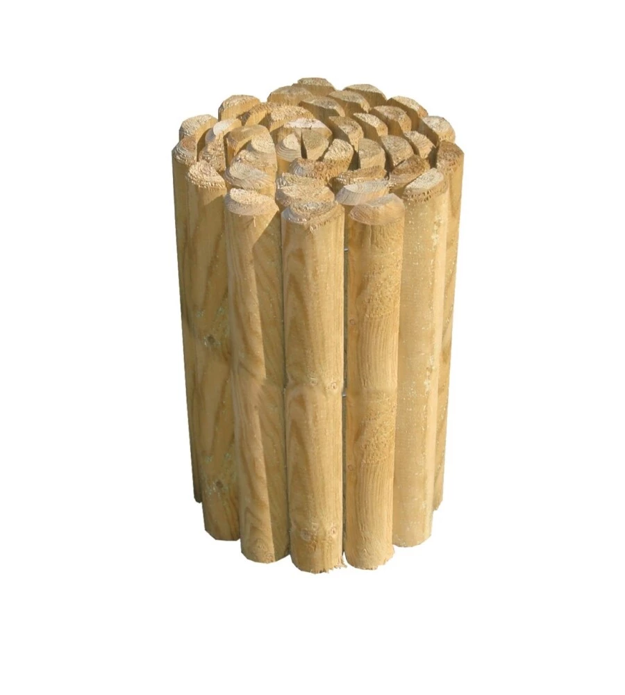 RECINZIONE DA ESTERNO IN LEGNO "ROLLBORDER" PER AIUOLE E GIARDINI 250X5X40 CM