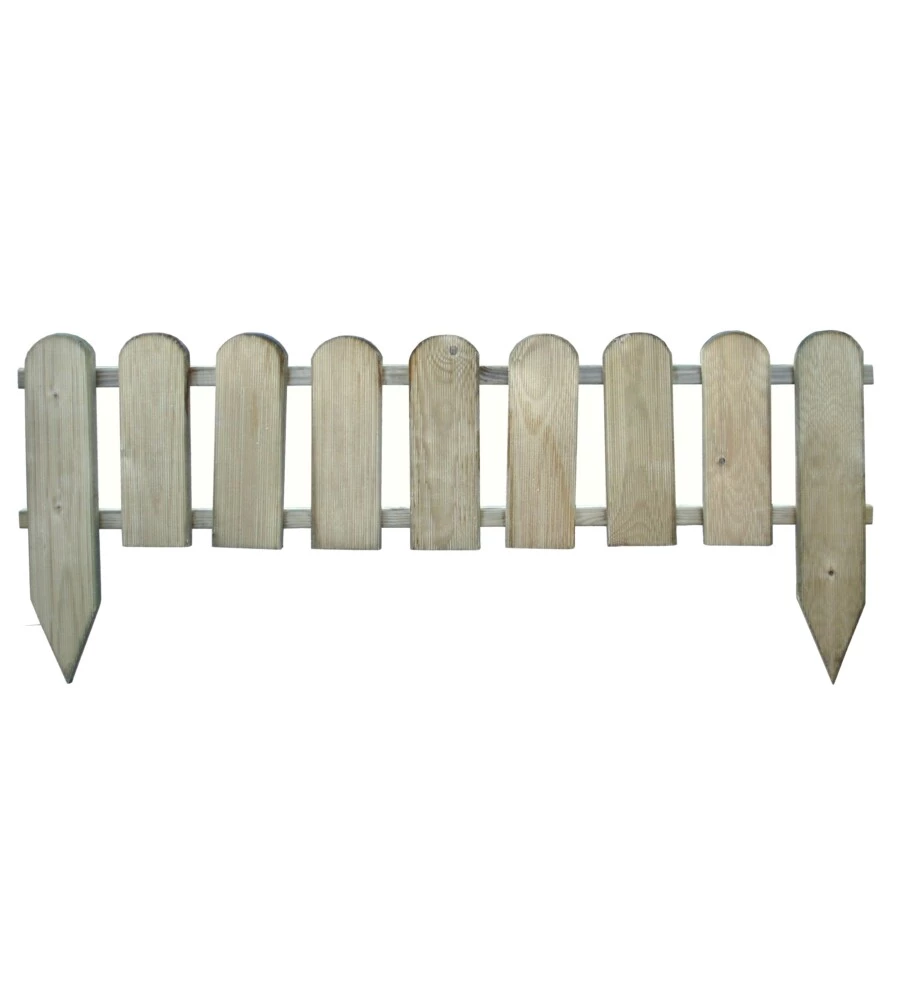 RECINTO DA GIARDINO INGLESE IN LEGNO DI PINO 100X3,2X28/45H CM
