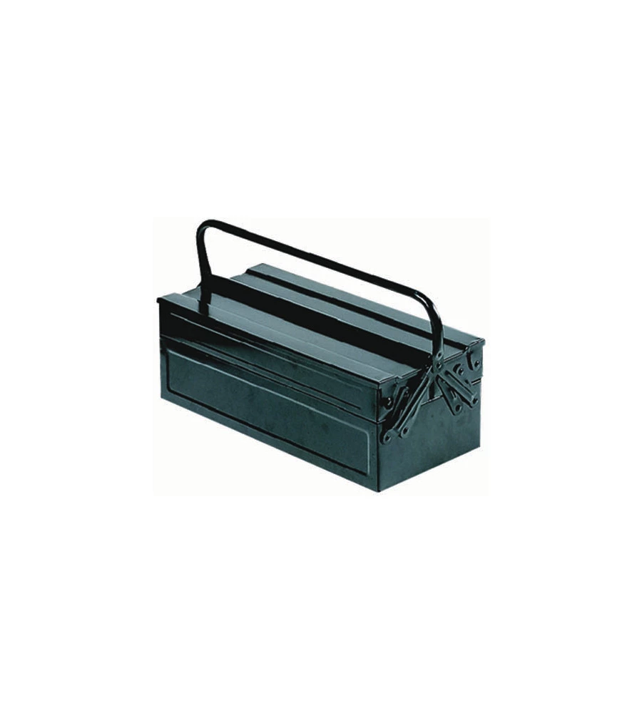CASSETTA PORTAUTENSILI ITALIA IN LAMIERA VERNICIATA 3 SCOMPARTI MISURE CM. 45X20X10,5 (LXPXH)