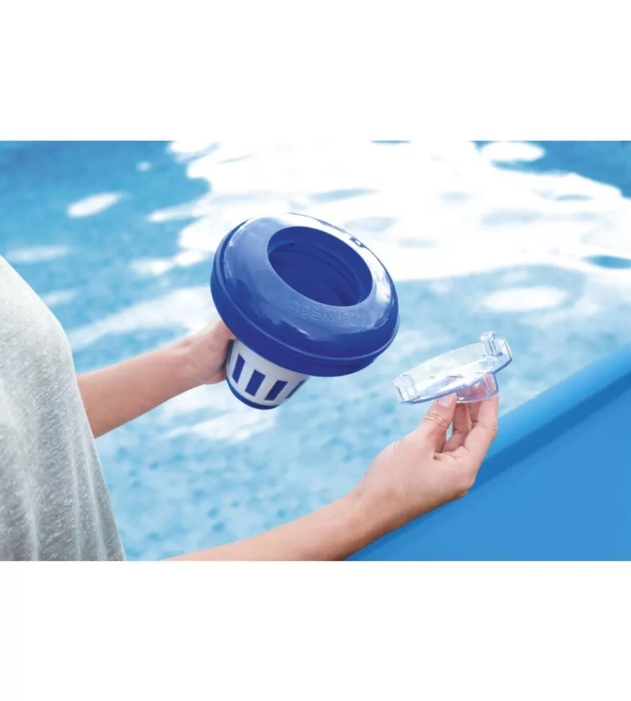 GALLEGGIANTE CHIMICO PER CLORO PISCINE DA 16,5 CM BESTWAY 16X16X17 CM - COD. 58071