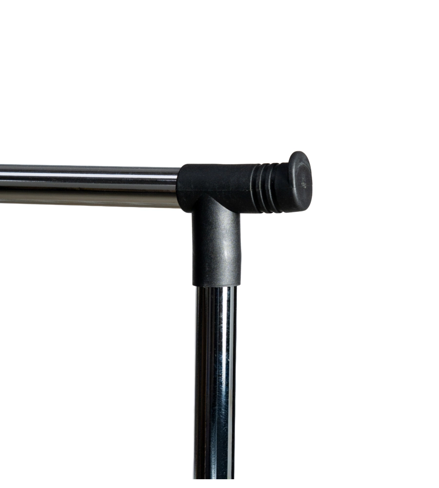 STENDER APPENDIABITI DOPPIO ESTENSIBILE BELLAHOME CON RUOTE IN METALLO BIANCO 45X90X104/170 CM