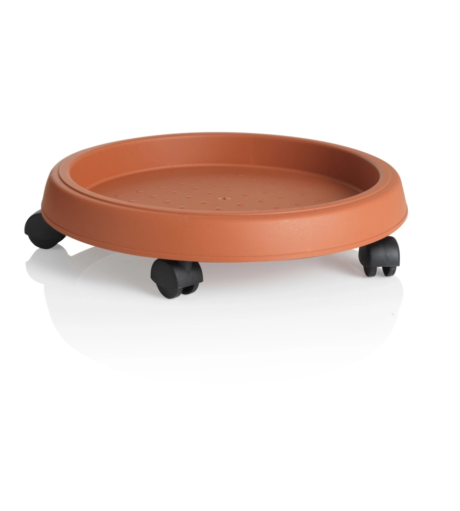 SOTTOVASO C RUOTE D. 30 TERRACOTTA