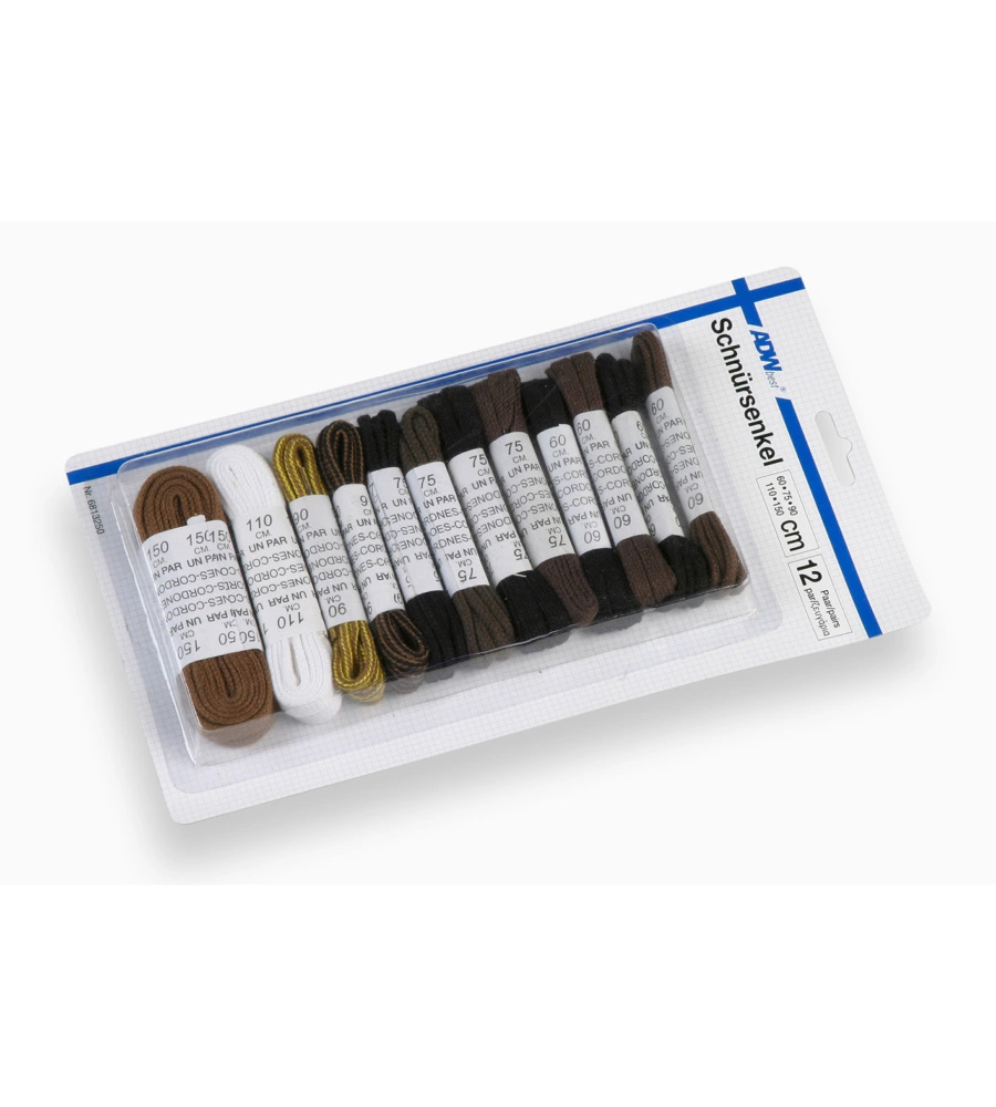 STRINGHE PER SCARPE SET 12 PAIA