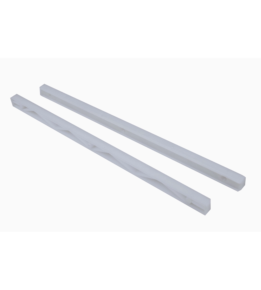 GUIDE PER CASSETTO IN PLASTICA DA AVVITARE - L. 340 X H. 16,5 MM. - BIANCO