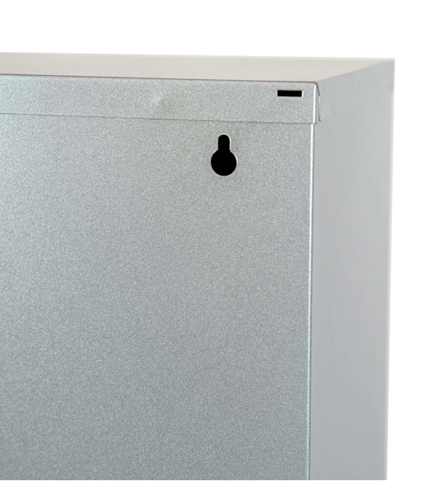 MOBILECO 3 SECCHI 18 LITRI ACCIAIO GRIGIO, 34X25X136 CM
