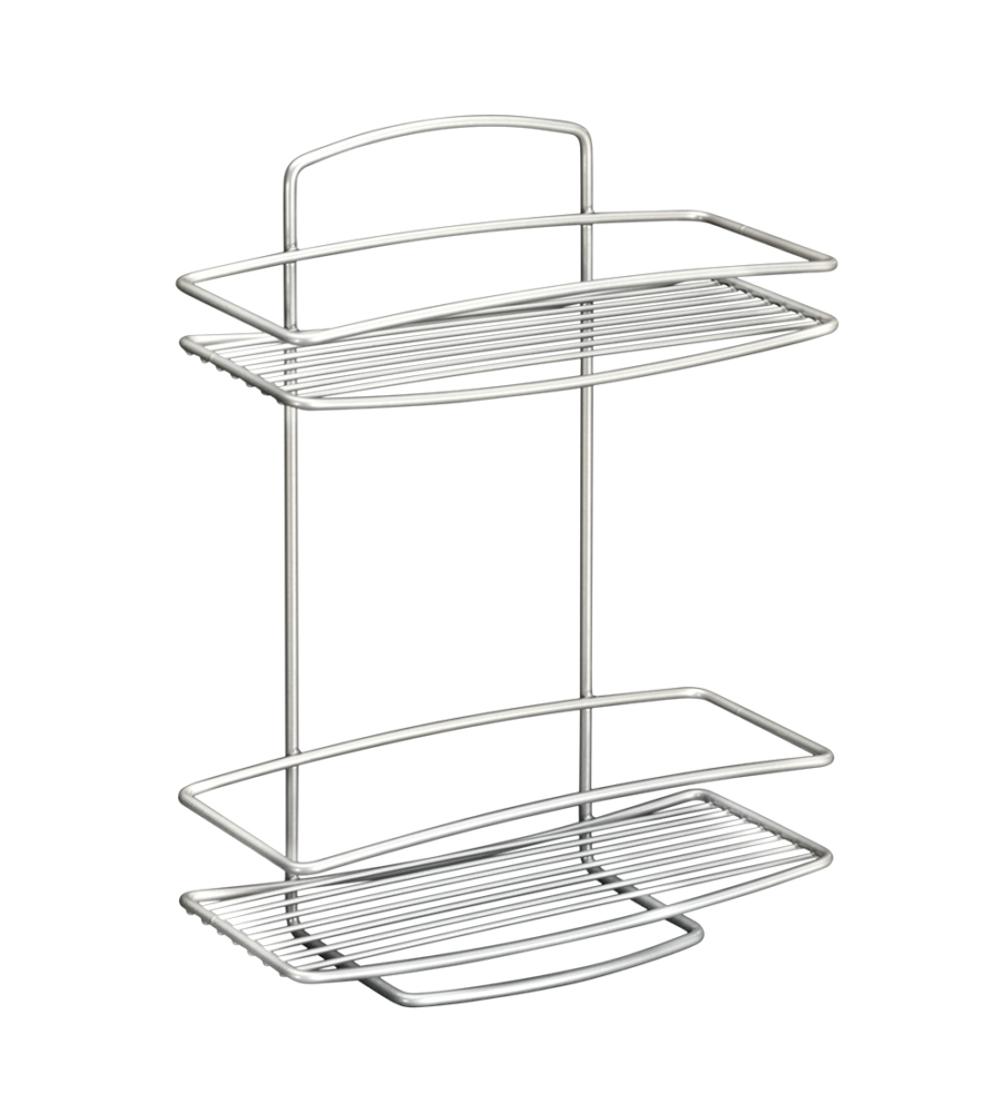 MENSOLA RETTANGOLARE 2 PIANI CM26X11X35 ONDA