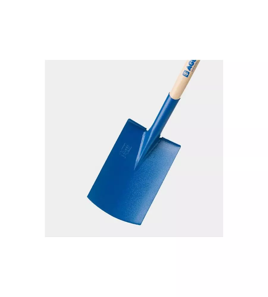 VANGA  TEMPRATA VERNICIATA CON RISVOLTO (CM28X18) - MANICO DA 85CM