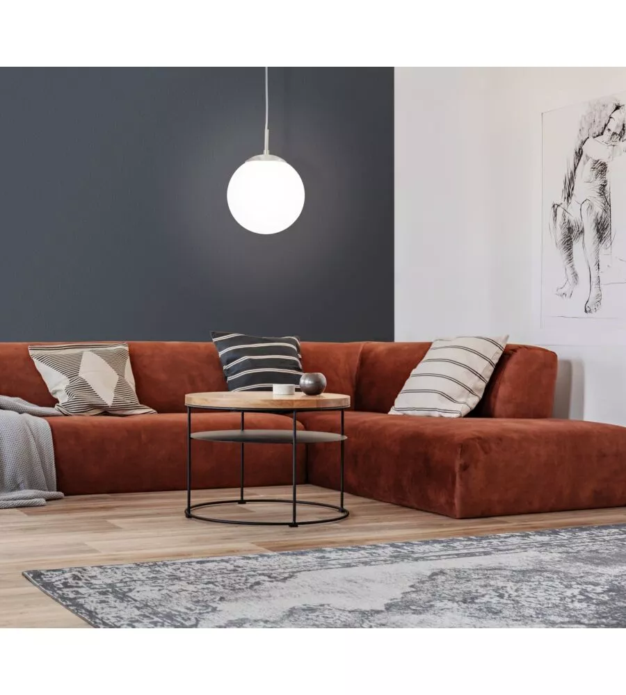 LAMPADA A SOSPENSIONE "RONDO" VETRO, E27