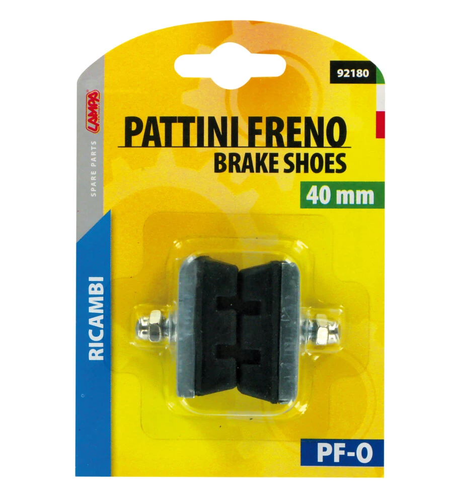 COPPIA PATTINI FRENO 40MM PINZA  92180