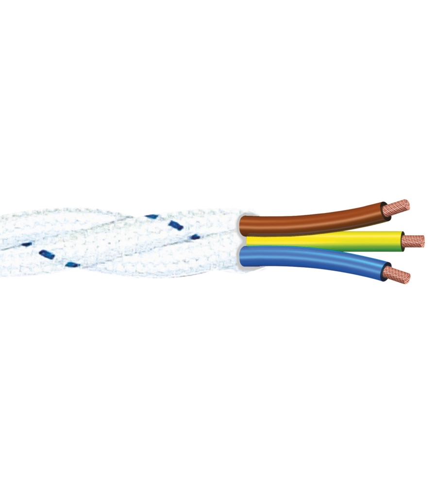 POLY POOL - 5 M CAVO FRRTX 3 X 1,5 MM² BIANCO