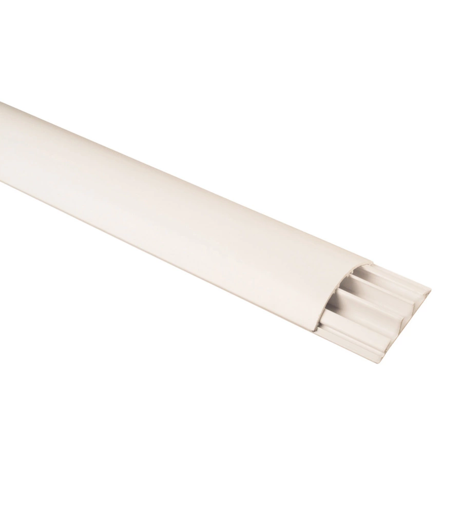 POLY POOL - 2 M CANALE SOVRAPAVIMENTO A 3 VIE LARGHEZZA 69 MM BIANCO