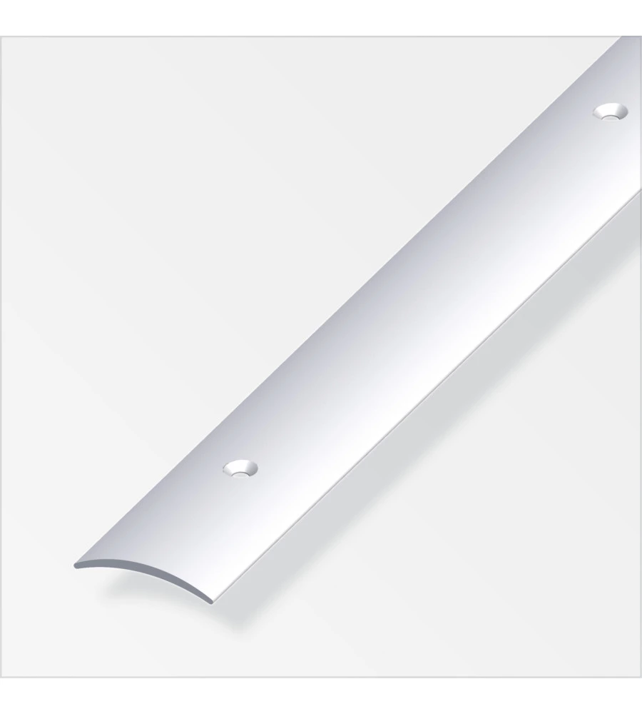 PROFILO COPRISOGLIA  30 x 5  ALLUMINIO  FORATO  1 METRO.
