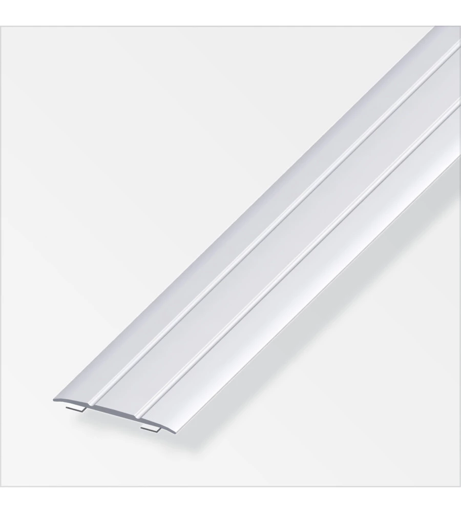 COPRISOGLIA  37 x  2,5 ALLUMINIO ARGENTO  AUTOADESIVO 1 METRO.