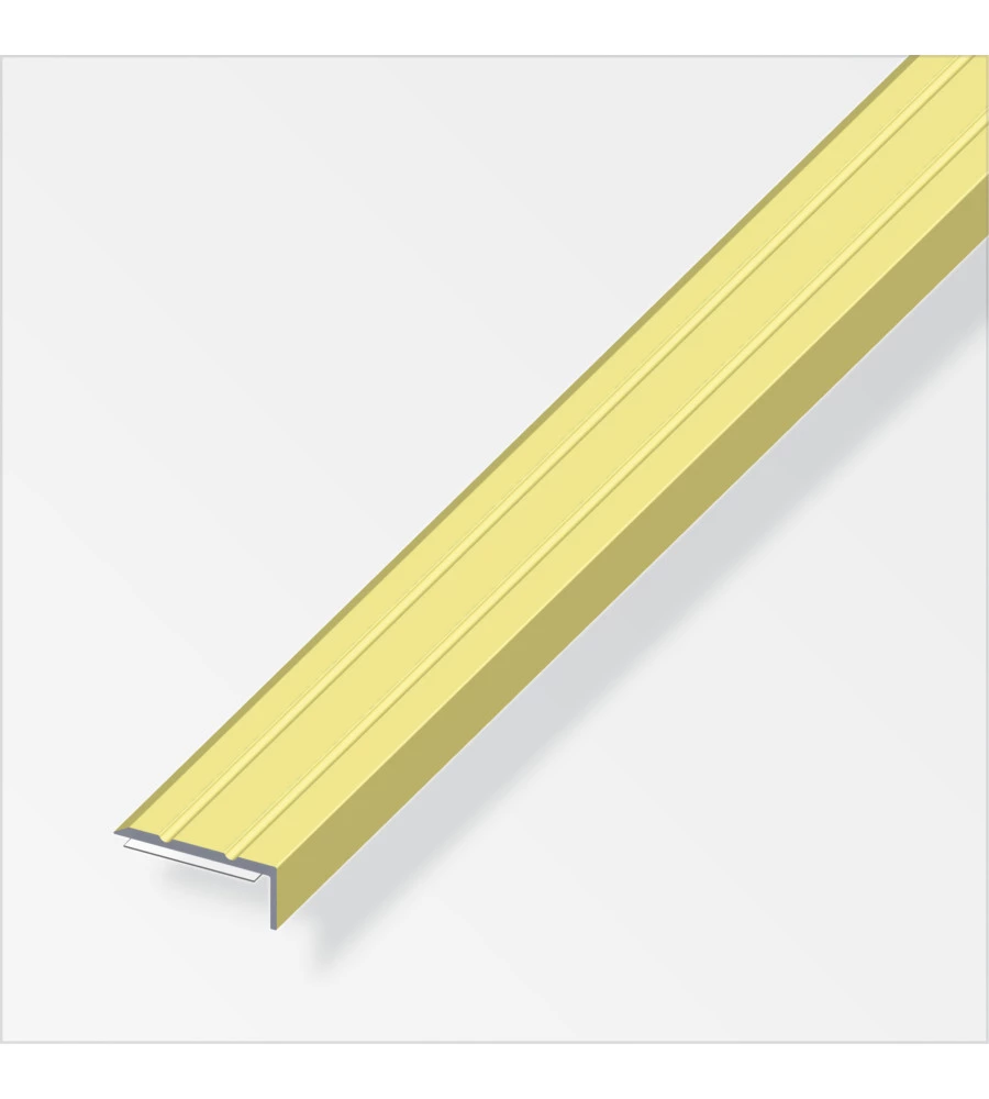 TERMINALE ALLUMINIO ORO 25 x 8 AA SV 1 METRO.