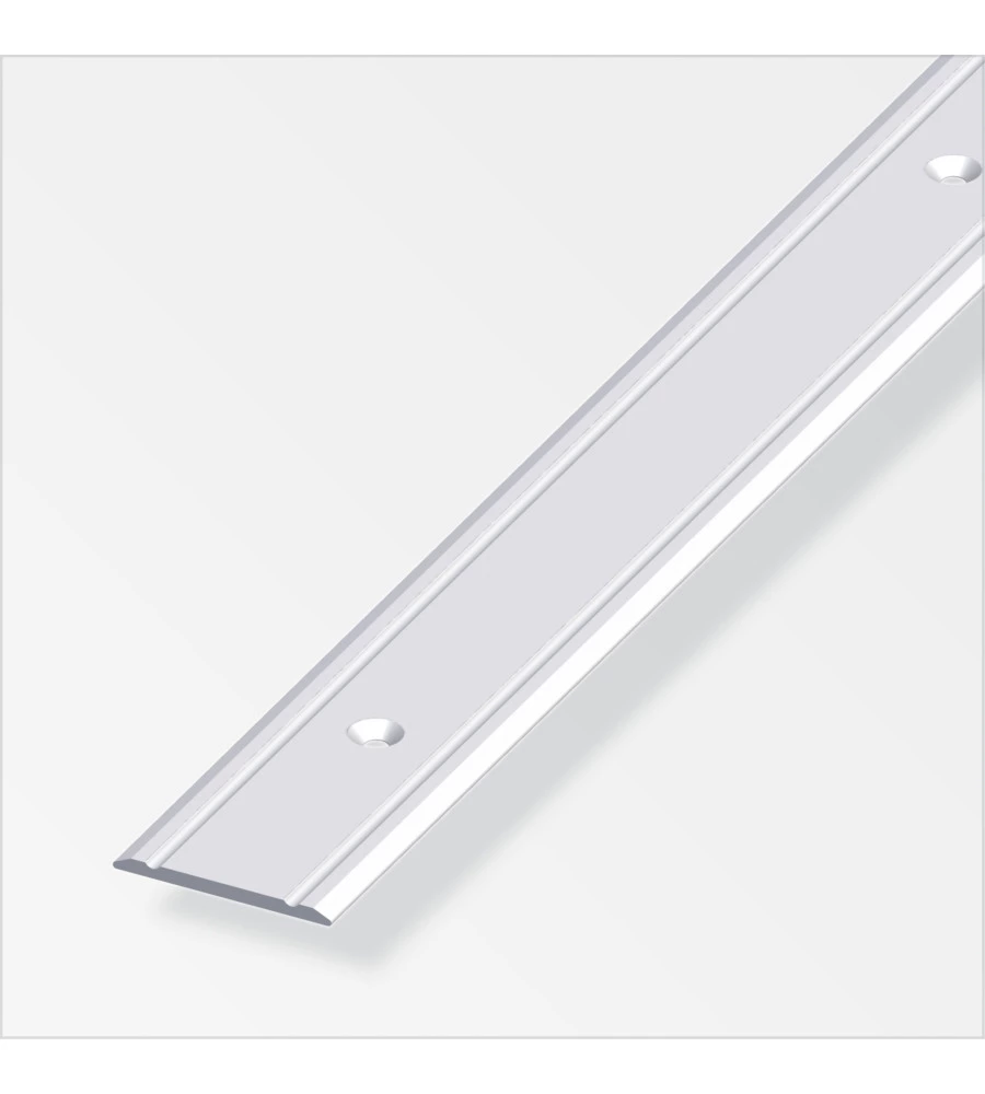 COPRISOGLIA  30 x 2  ALLUMINIO ARGENTO   FORATO  2 METRI.