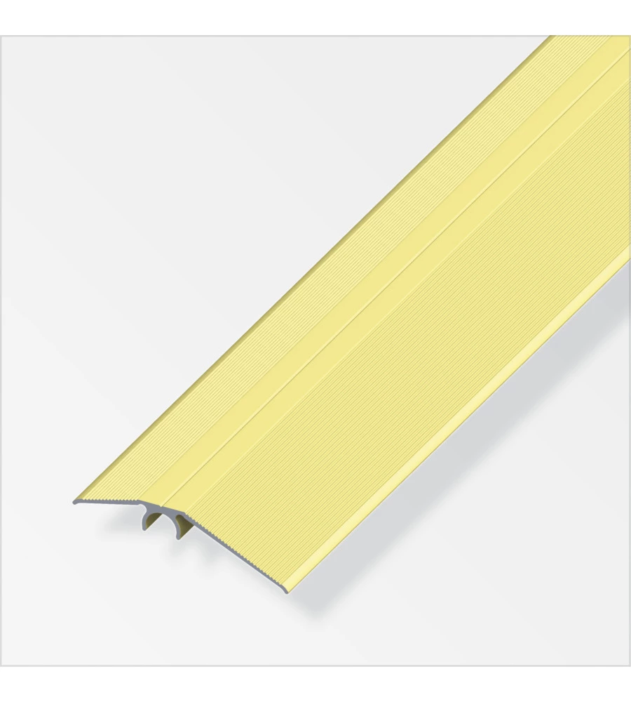 PROFILO DI COMPENSAZIONE LIVELLO ALLUMINIO OTTONE 56MM - 1 METRO.