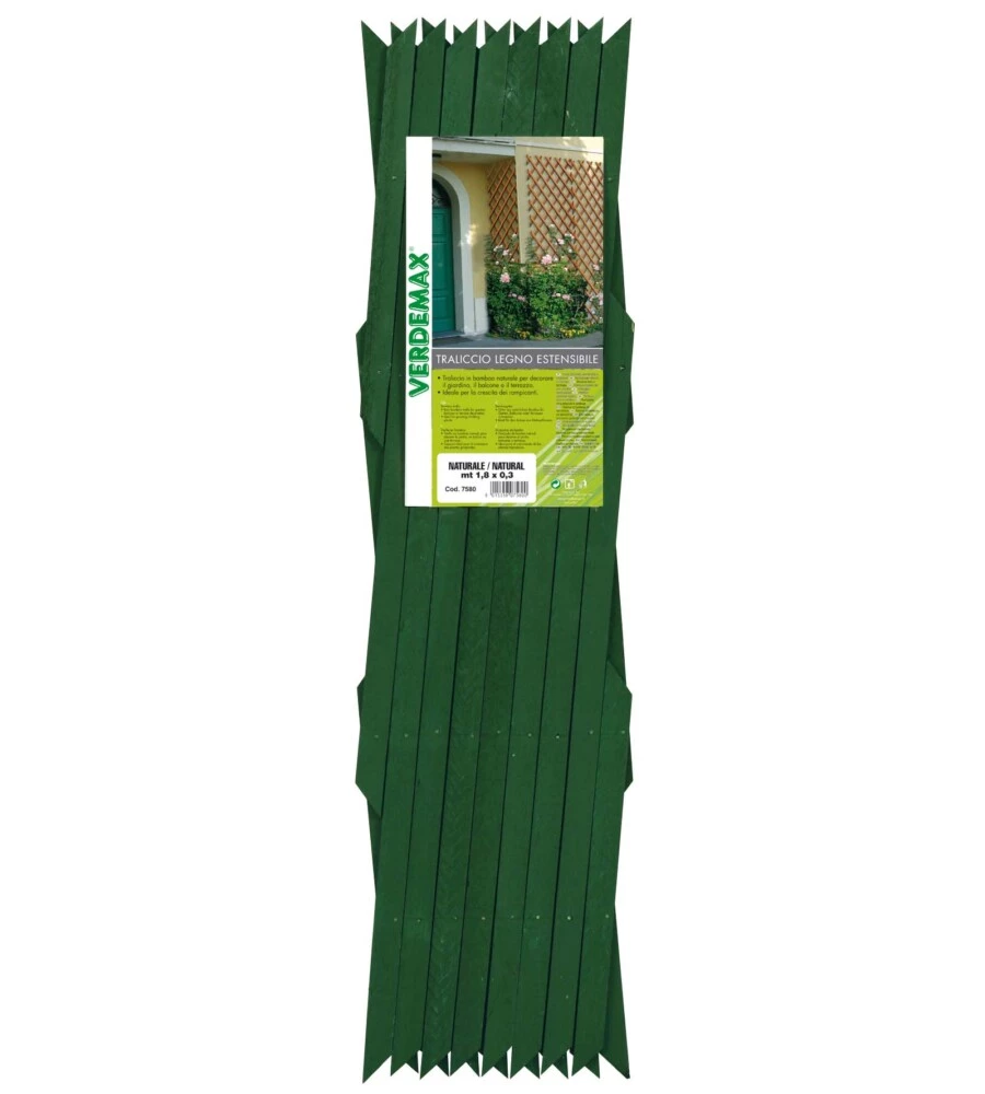 TRALICCIO ESTERNO LEGNO 1.80X0.9M VERDE