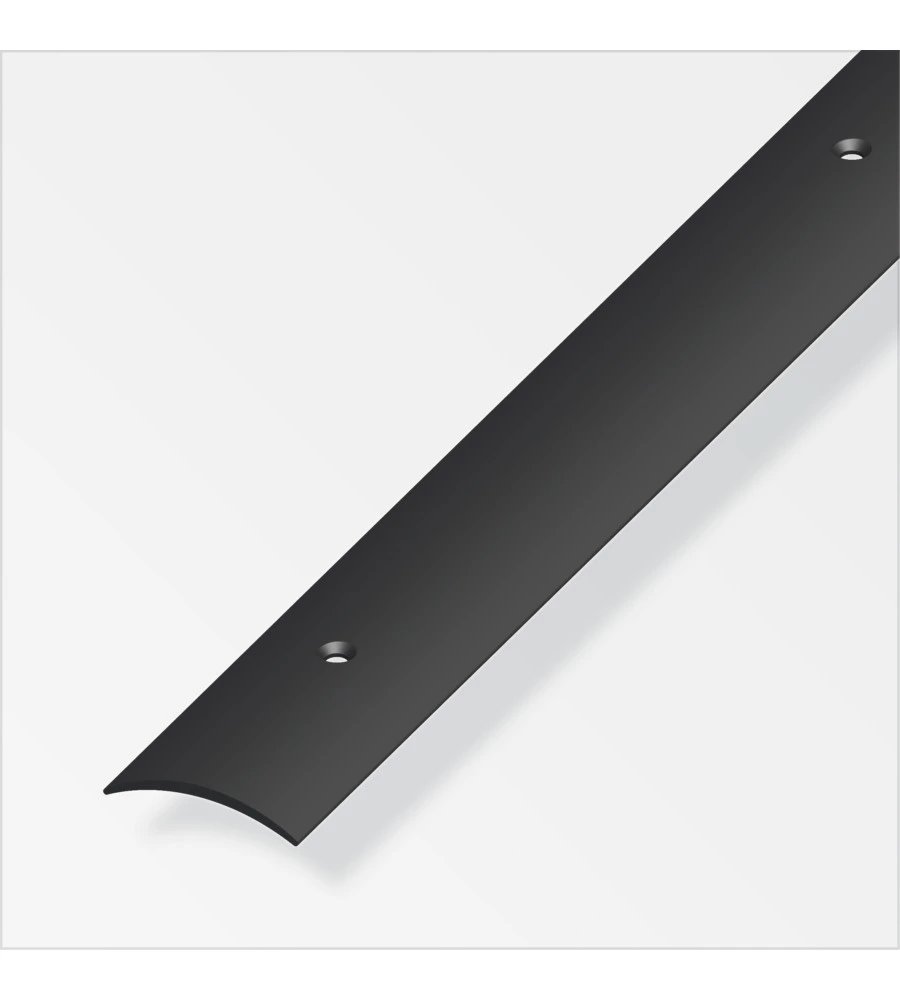 COPRISOGLIA 30x5 PVC NERO FORATO - 1 METRO.