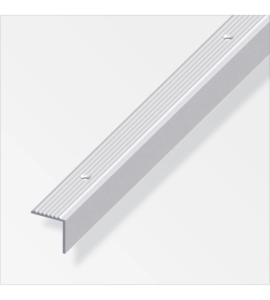 PROFILO PER SCALA 19x20 ALLUMINIO FORATO - 2 METRI.