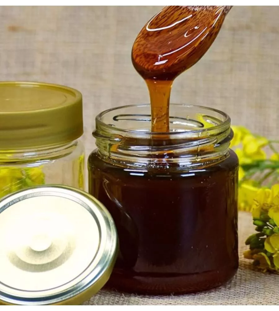 BARATTOLO IN VETRO PER MIELE 250 GR