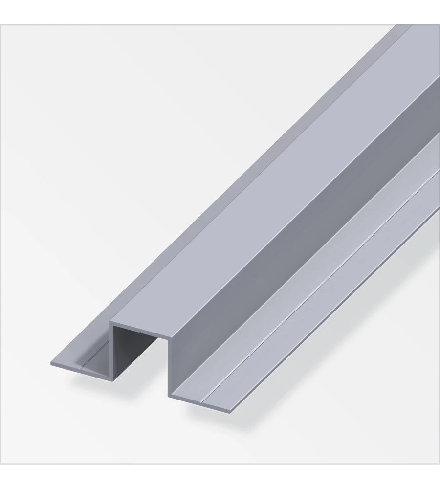 PROFILO AD "U" 2 LATI 23.5x67.5 IN ALLUMINIO - 1 METRO.