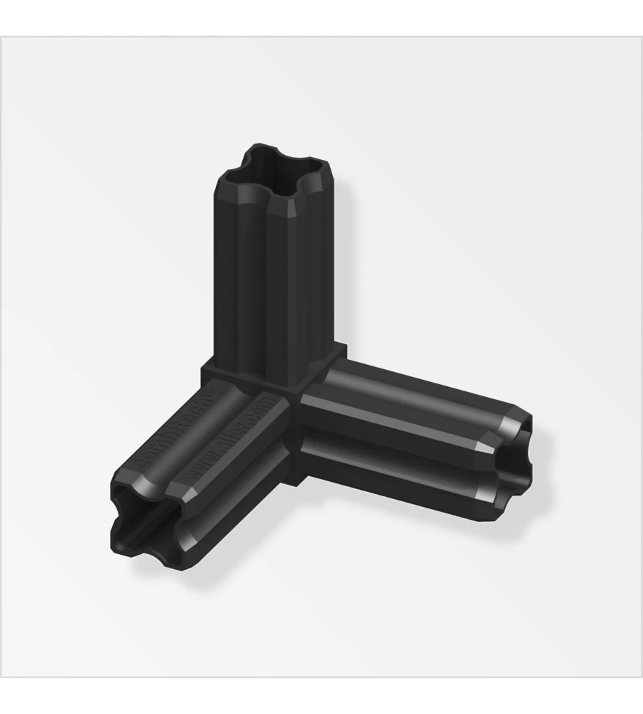 CONGIUNZIONE AD ANGOLO 23.5 NERO
