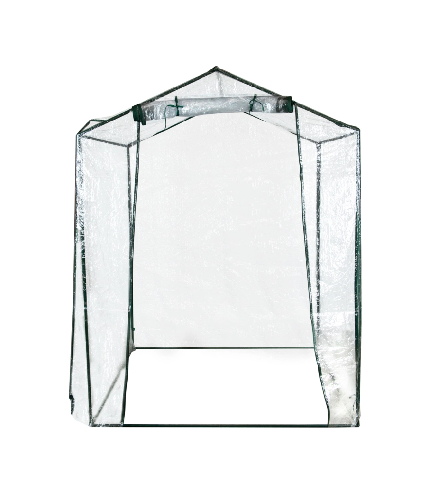 SERRA DA GIARDINO A CASETTA "FRANCESCA" CON TELO IN PVC, 155X155X205 CM