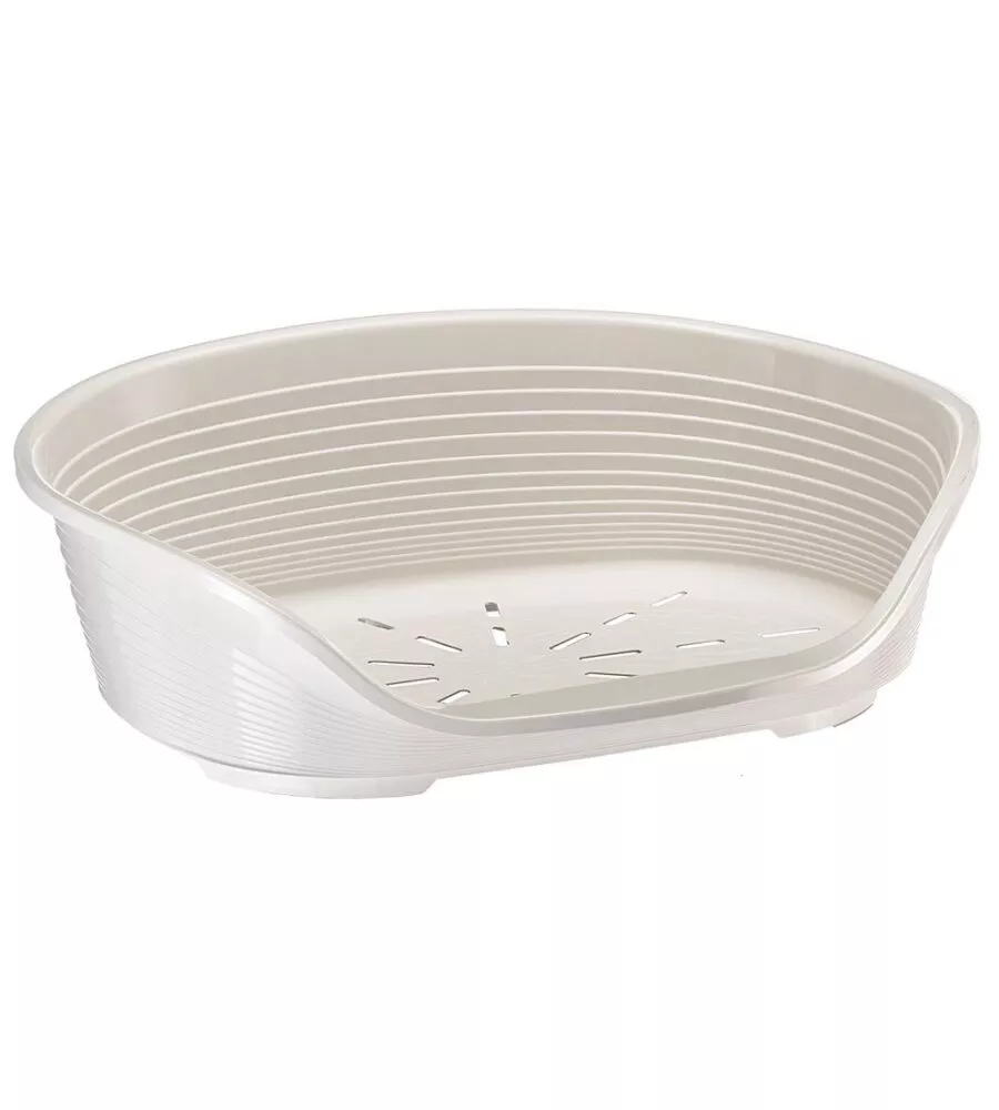 CUCCIA DA INTERNO PER CANI E GATTI "SIESTA DELUXE 4" BIANCO, 61,5X45X21,5 CM - FERPLAST
