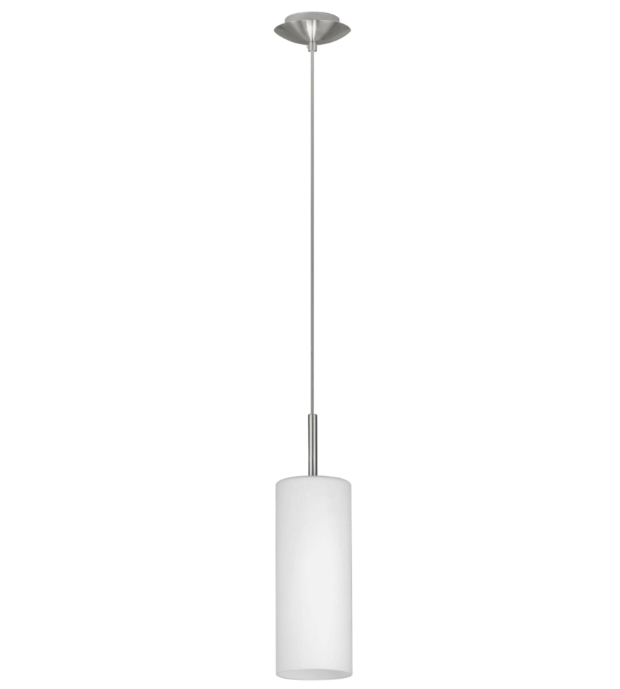 LAMPADA A SOSPENSIONE "TROY3" VETRO BIANCO,  E27