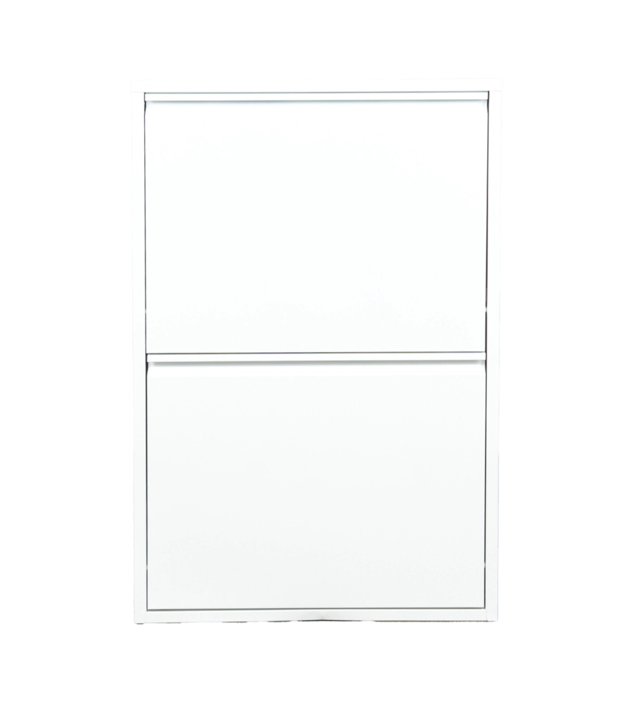 MOBILECO 4 SECCHI 18 LITRI LAMIERA BIANCA, 60X93X25 CM