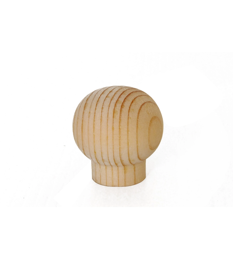 POMOLO IN LEGNO - Ø 30 MM. - PINO GREZZO