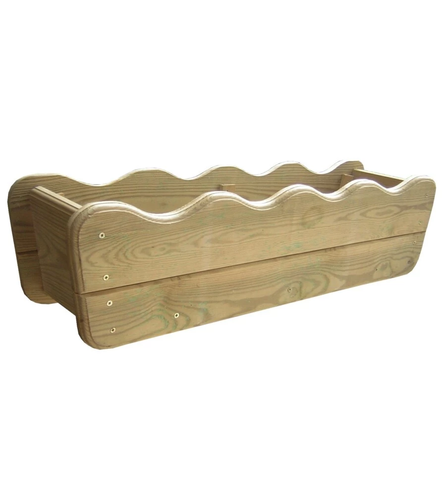 BALCONIERA DA ESTERNO "FALA" IN LEGNO DI PINO 80X20X20 CM