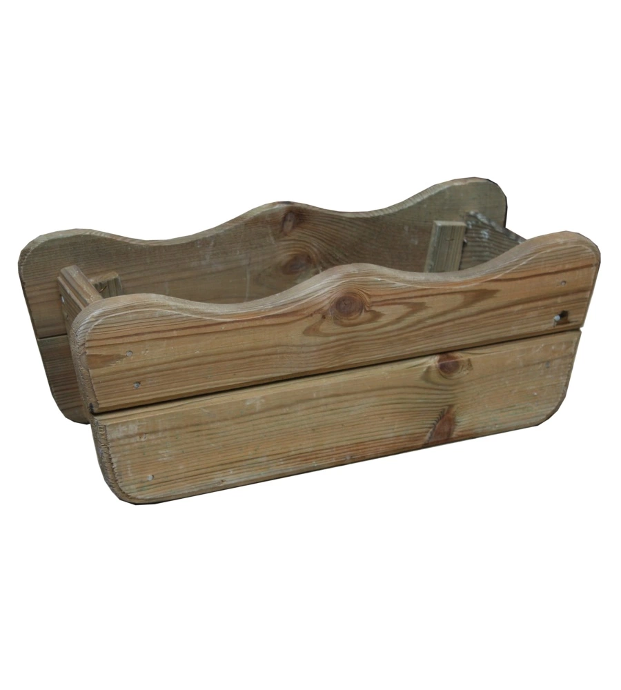 BALCONIERA DA ESTERNO "FALA" IN LEGNO DI PINO 50X20X20 CM