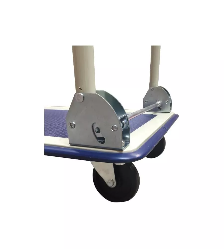 CARRELLO PIEGHEVOLE CON PIANALE E RUOTE PIROETTANTI INTERCAMBIABILI, 150 KG DI PORTATA
