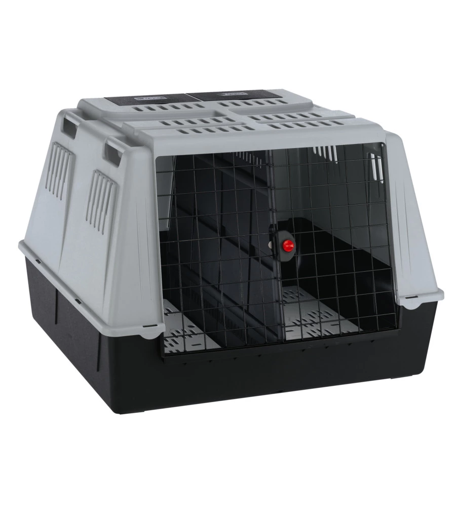 ATLAS CAR MAXI TRASPORTINO D'AUTO PER CANI 100 X 80 X H 71 CM GRIGIO - FERPLAST.