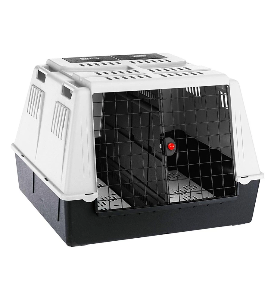 ATLAS CAR MAXI TRASPORTINO D'AUTO PER CANI 100 X 80 X H 71 CM GRIGIO - FERPLAST.