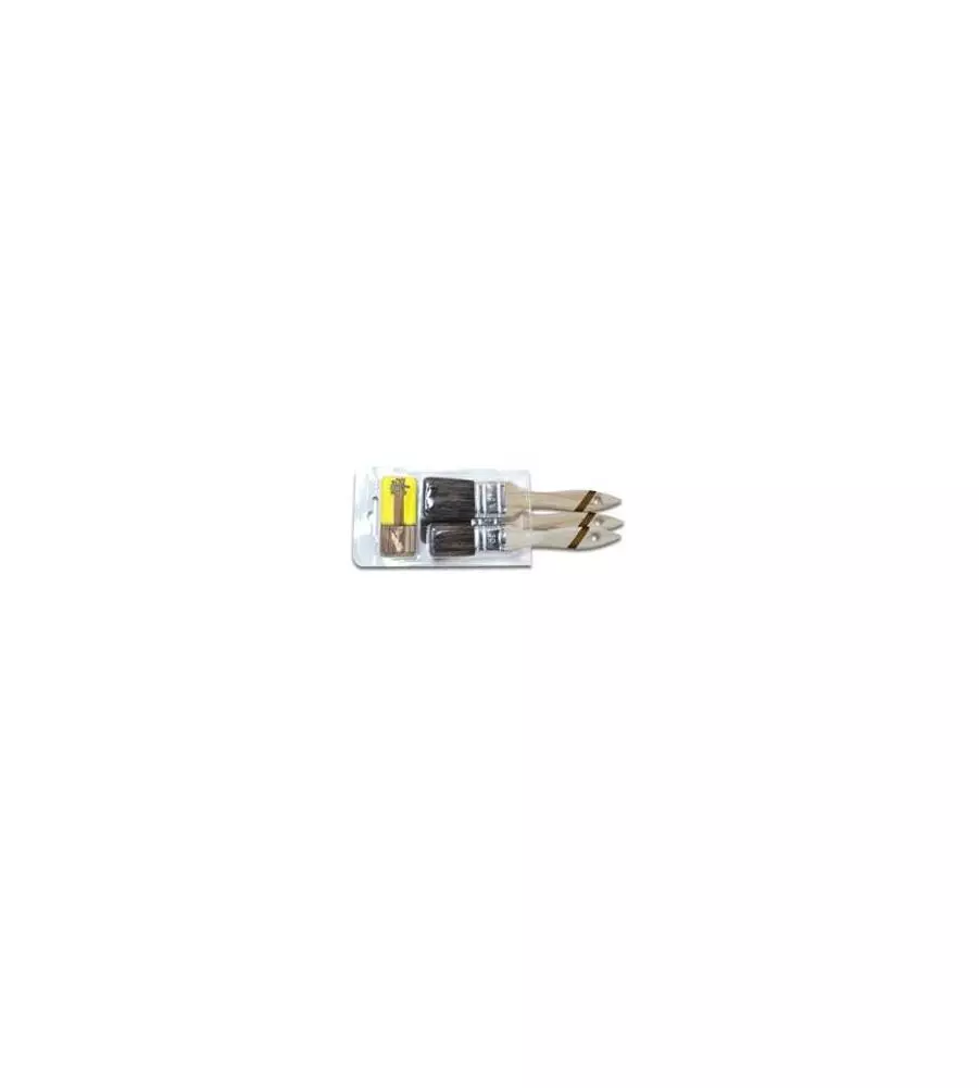 KIT 3 PENNELLI PITTURA IN LEGNO BEIGE 30-40-50 MM