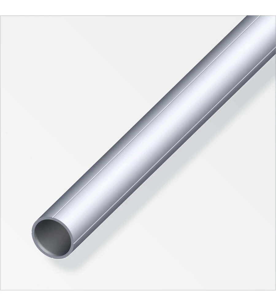 TUBO TONDO 15.5x1.5 ALLUMINIO NATURALE - 1 METRO.