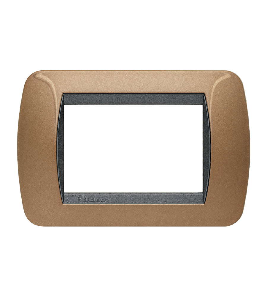 PLACCA 3P BRONZO - BTICINO.
