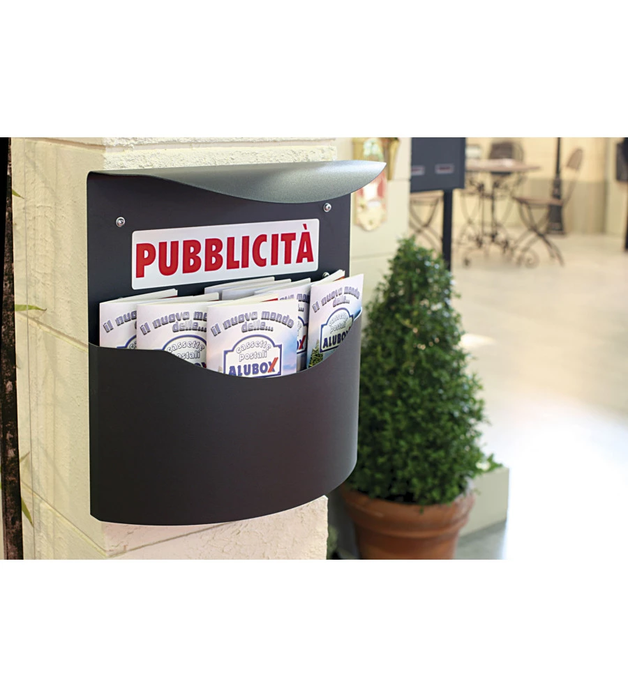 CASSETTA PUBBLICITA CON TETTO GHISA