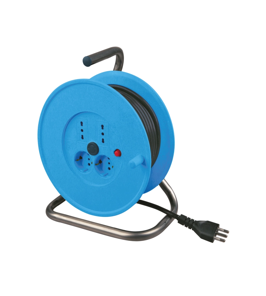 POLY POOL - AVVOLGICAVO "MINI" 25 M CON 2 PRESE BIVALENTI 2 P30