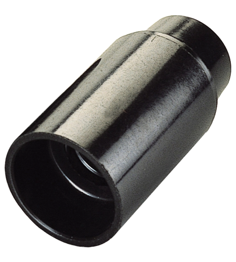 POLY POOL - PORTALAMPADA E14 CORPO LISCIO NERO