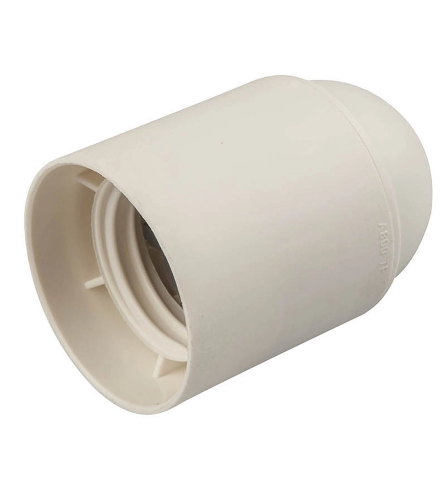 POLY POOL - PORTALAMPADA E27 CORPO LISCIO BIANCO