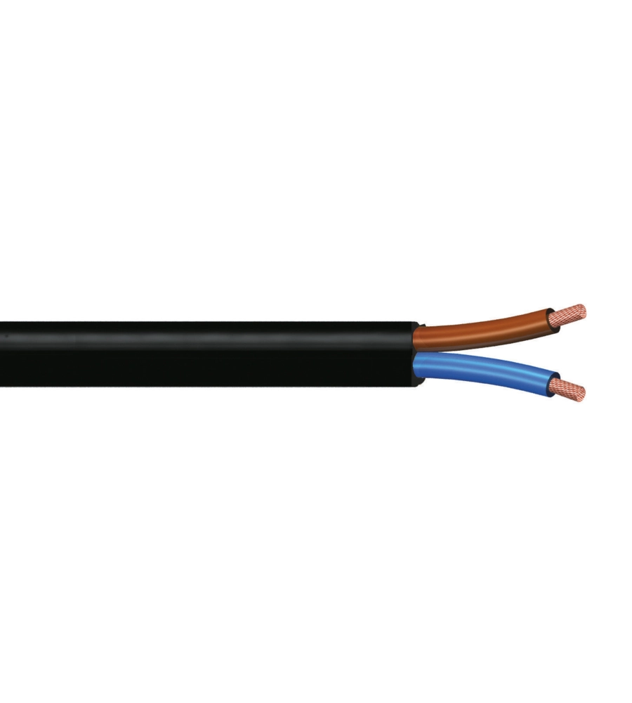 POLY POOL - 25 M CAVO H03VVH2-F 2 X 0,75 MM² NERO