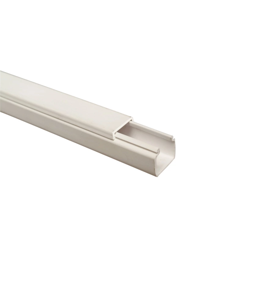 POLY POOL - 2 M CANALE PORTACAVO 12 MM X 12 MM BIANCO