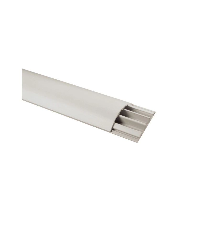 POLY POOL - 2 M CANALE SOVRAPAVIMENTO A 3 VIE LARGHEZZA 69 MM GRIGIO
