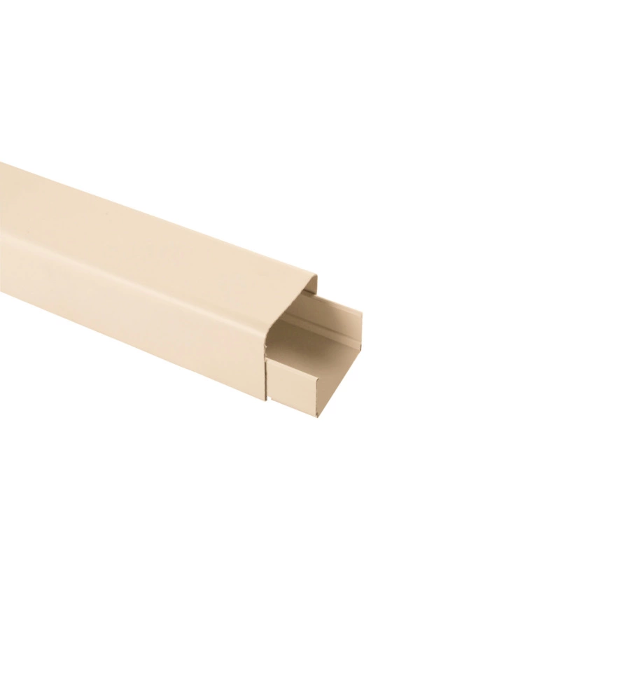 POLY POOL - 2 M CANALE PER IMPIANTI CONDIZIONAMENTO 80 MM X 60 MM AVORIO
